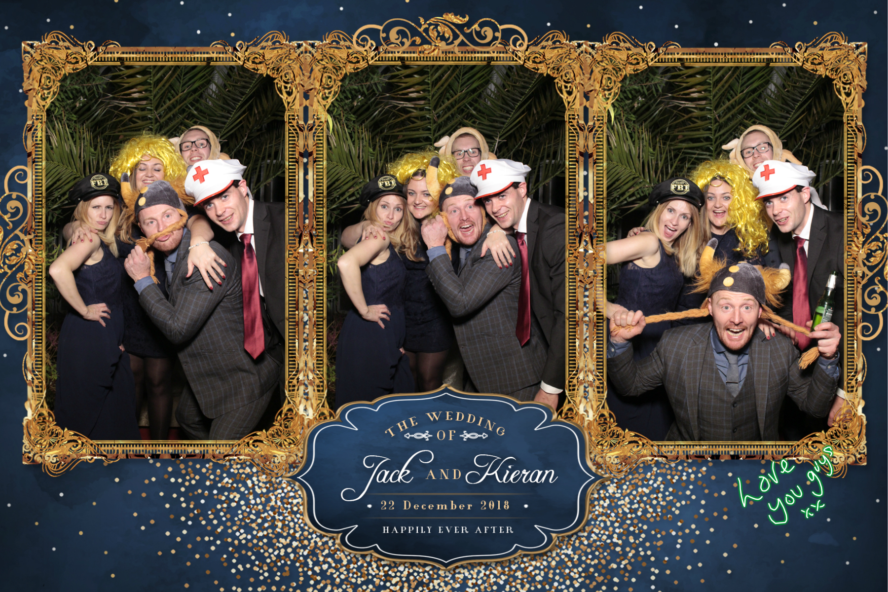 Jack and Kieran's Wedding | View more photos from the event at gallery.myphotoboothexperience.co.uk/u/MyPhotoBoothExperienceLtd/Jack-and-Kierans-Wedding